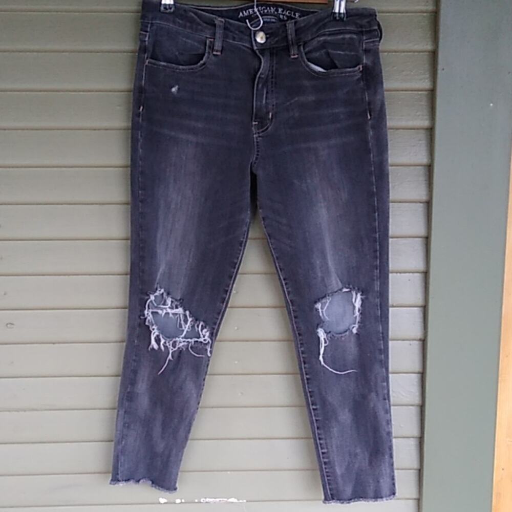 American Eagle US 10 Super Stretch High Rise Crop